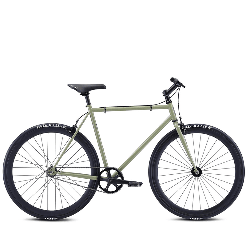 Fuji Declaration Fixie Bike - Khaki Green - bikes.com.au