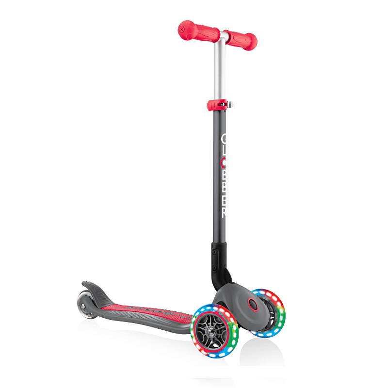 Globber Primo Foldable 3 Wheel Scooter with Lights - bikes.com.au