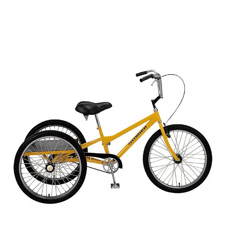 Gomier 24" Industrial Adult Trike - 3 Speed Nexus - Yellow - bikes.com.au