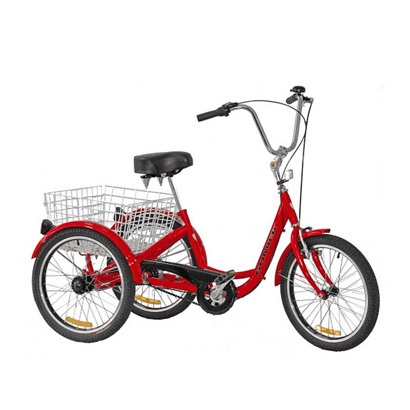 Gomier 2500 Series 26 Inch 6 Speed Adult Tricycle - Red - bikes.com.au