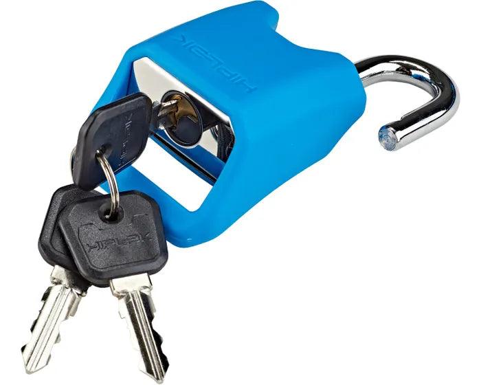 Hiplok Lite Key Chain Lock - Black / Cyan - bikes.com.au