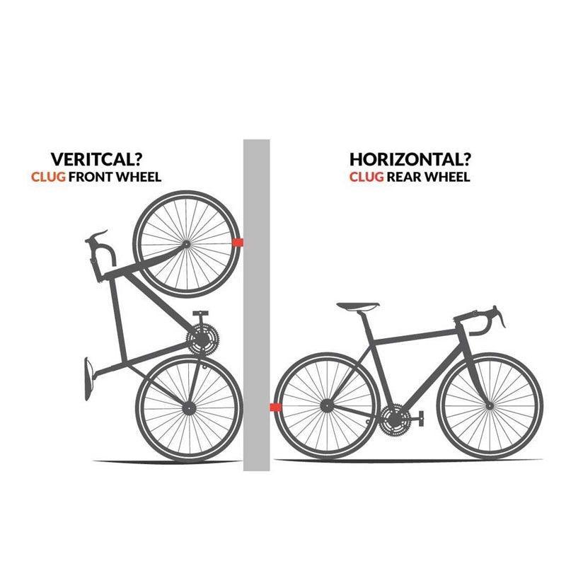 Hornit Clug Roadie Bike Rack – White / Orange - bikes.com.au