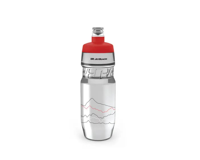 JetBlack Icon Bottle 710ml - Clear / Red - bikes.com.au