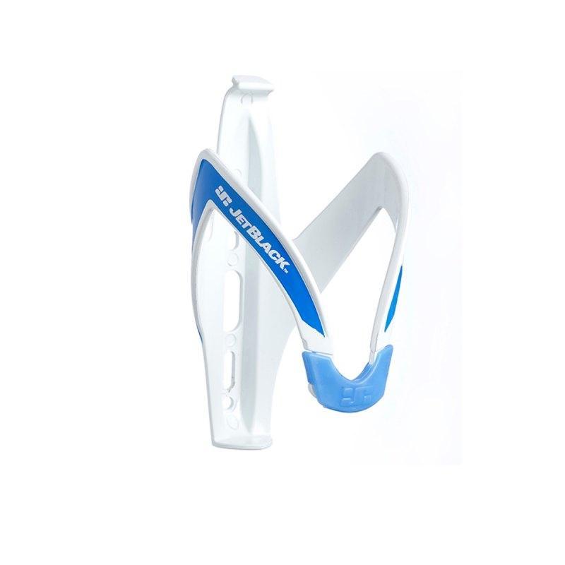 JetBlack Lightweight Bottle Cage White Blue – - Main Image