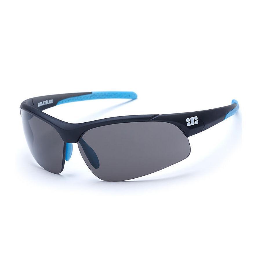 JetBlack Patrol Cycling Sunglasses - Black / Blue - bikes.com.au
