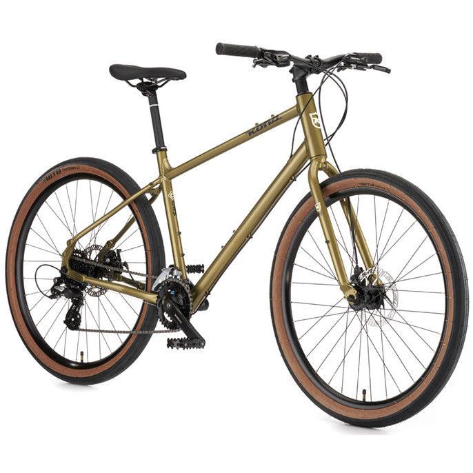 Kona Dew Commuter Bike - Olive - bikes.com.au