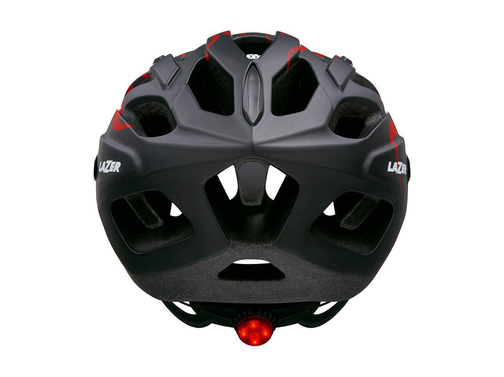 Lazer J1 Youth Helmet – Red Flames - bikes.com.au