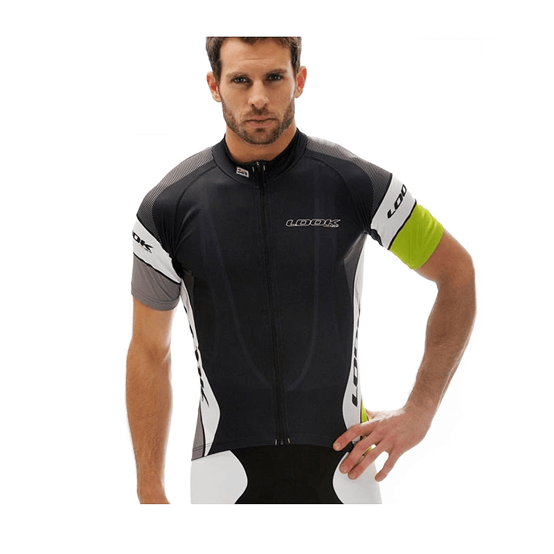 LOOK Short Sleeve Jersey - Black / Green - bikes.com.au