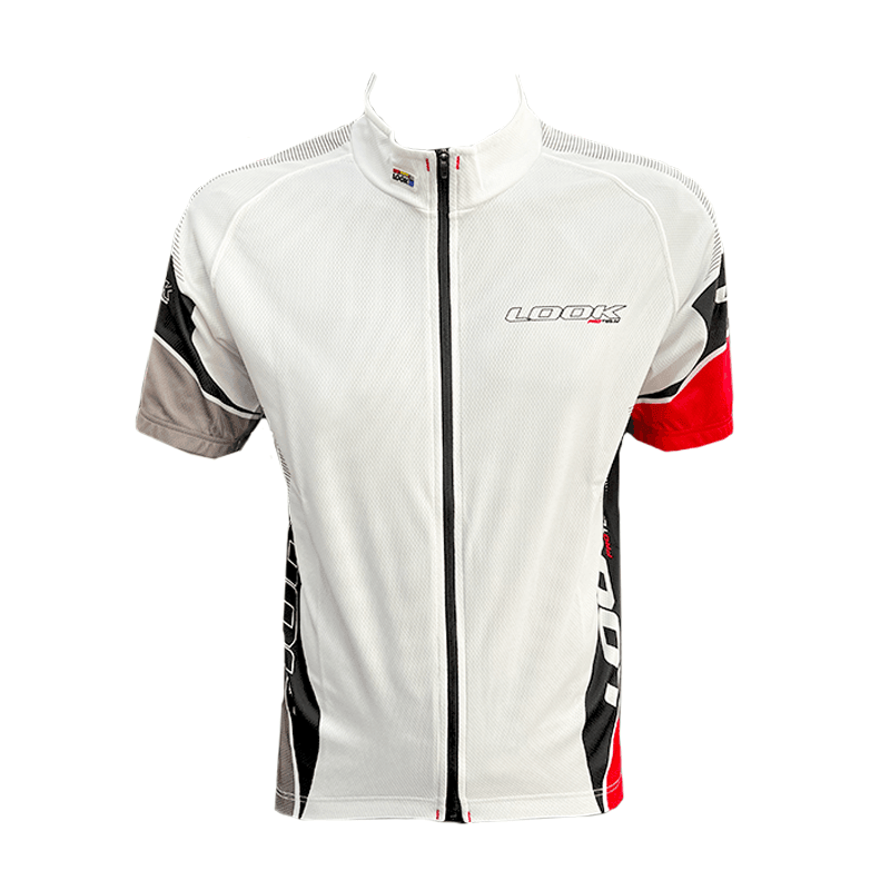 LOOK Short Sleeve Jersey - White / Red - bikes.com.au