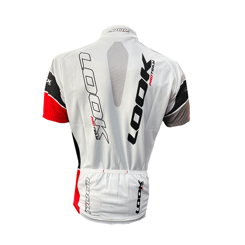 LOOK Short Sleeve Jersey - White / Red - bikes.com.au