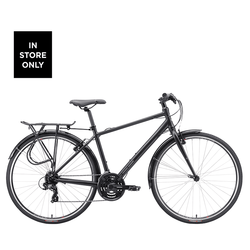 Malvern Star Sprint 2 - Matt Black/Grey - bikes.com.au
