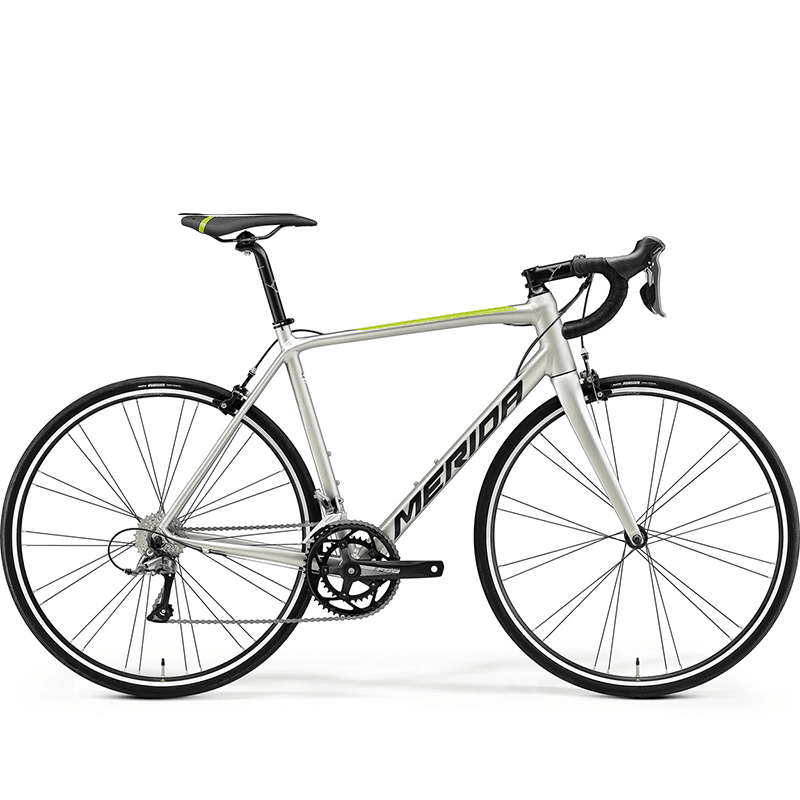 Merida Scultura Rim 100 Road Bike - Silk Titan/Black/Green - bikes.com.au