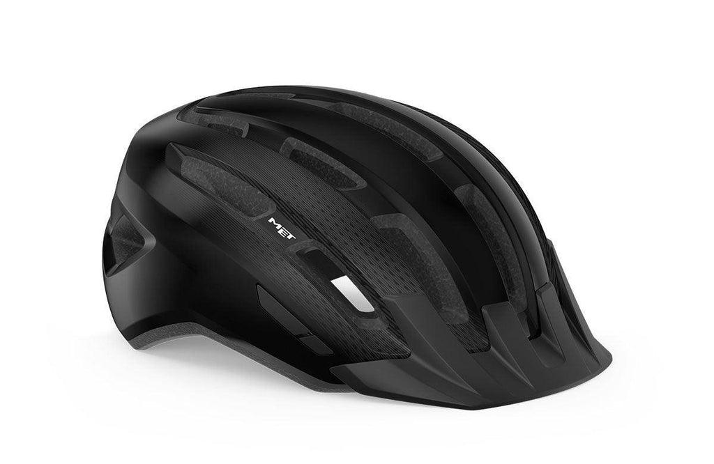 MET Downtown Helmet - Black - bikes.com.au