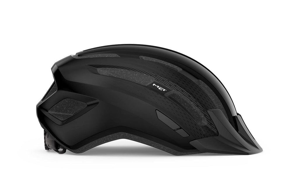 MET Downtown Helmet - Black - bikes.com.au