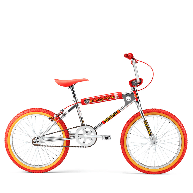 Mongoose California Special BMX - Silver / Red - bikes.com.au