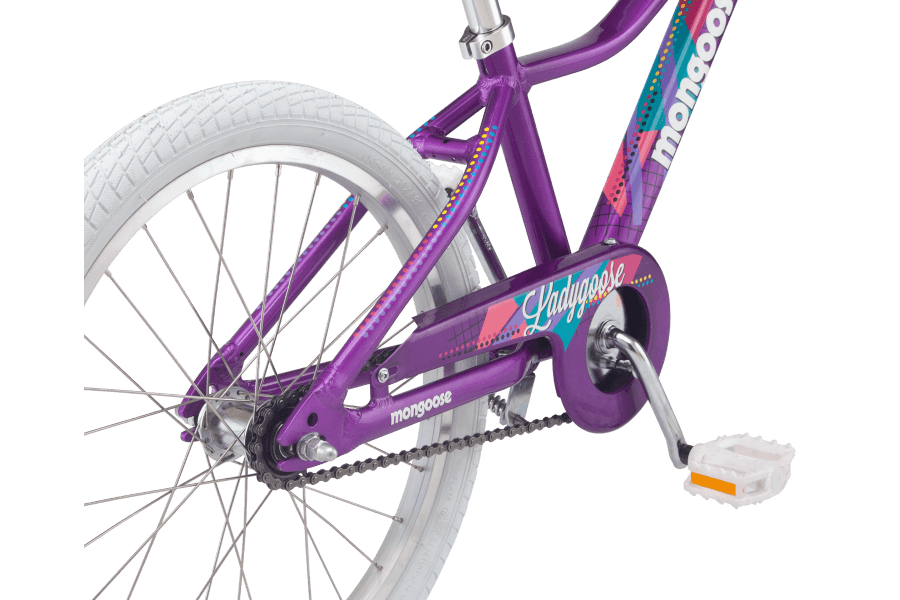 Mongoose LadyGoose 20" Kids Bike - Purple - bikes.com.au