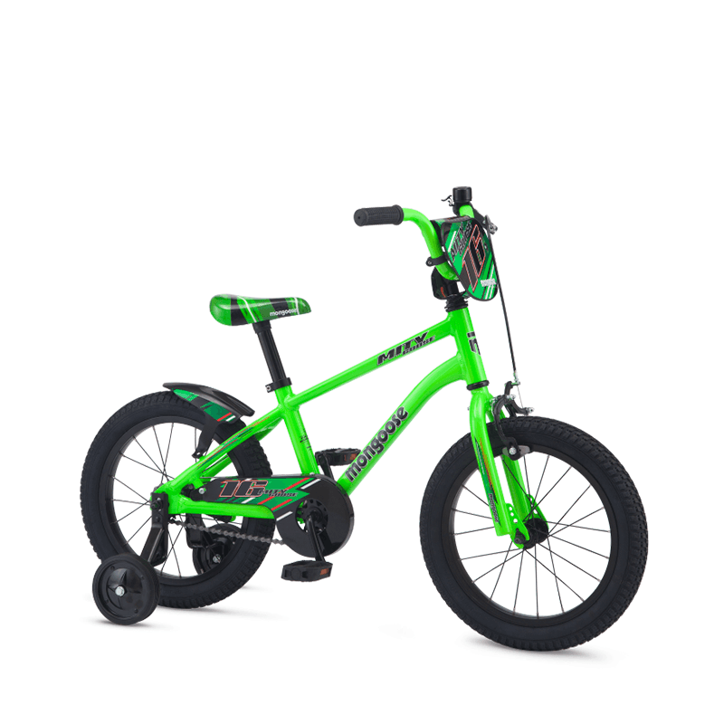 Mongoose Mitygoose 16" Kids Bikes - Green - bikes.com.au