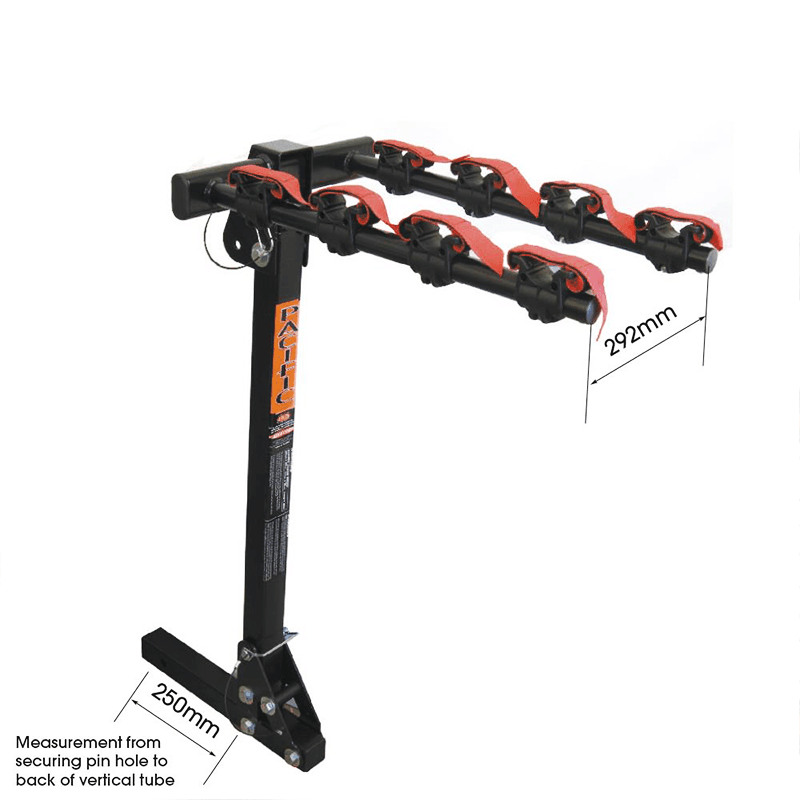 Pacific platform best sale 4 bike carrier