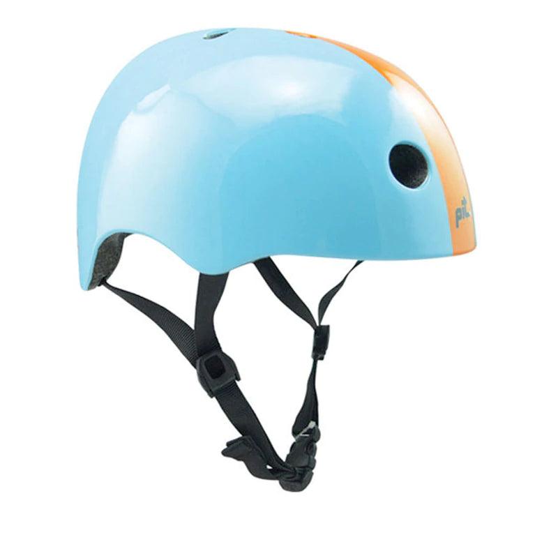 PIT Urban Helmet – Gloss Sky Blue / Gloss Orange - bikes.com.au