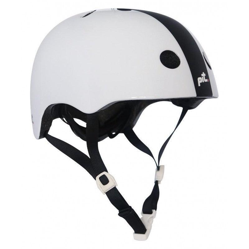 PIT Urban Helmet – Gloss White / Matt Black - bikes.com.au
