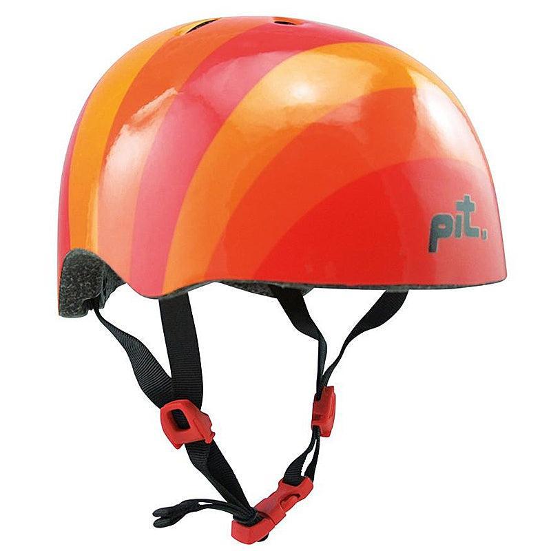 PIT Urban Helmet – Orange Stripes - bikes.com.au