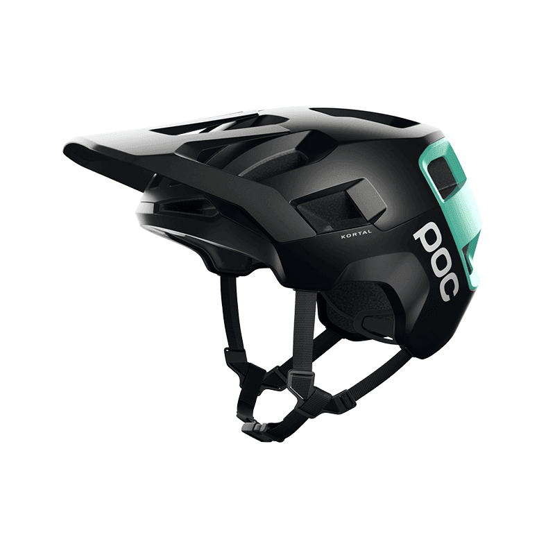 POC Kortal Helmet - Black / Fluorite Green - bikes.com.au