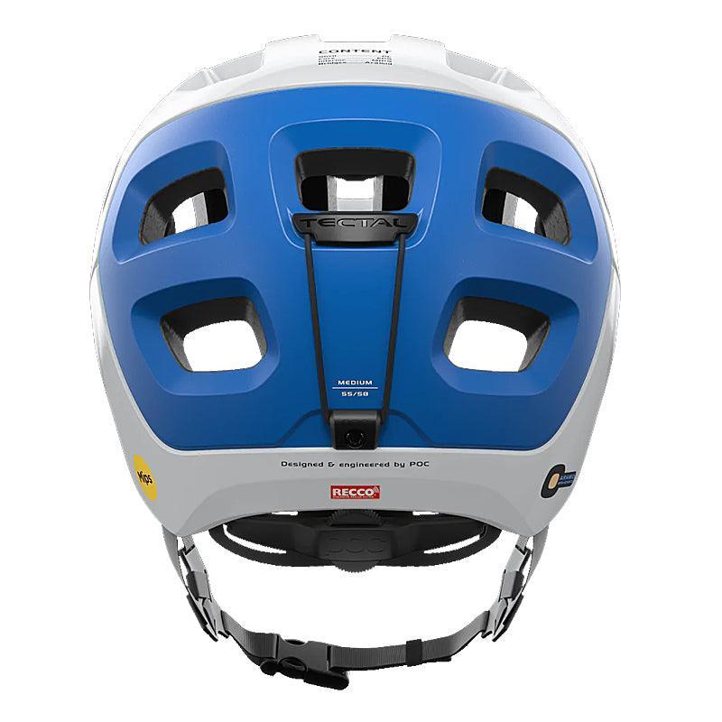 POC Tectal Race MIPS Helmet - Hydrogen White / Opal Blue - bikes.com.au
