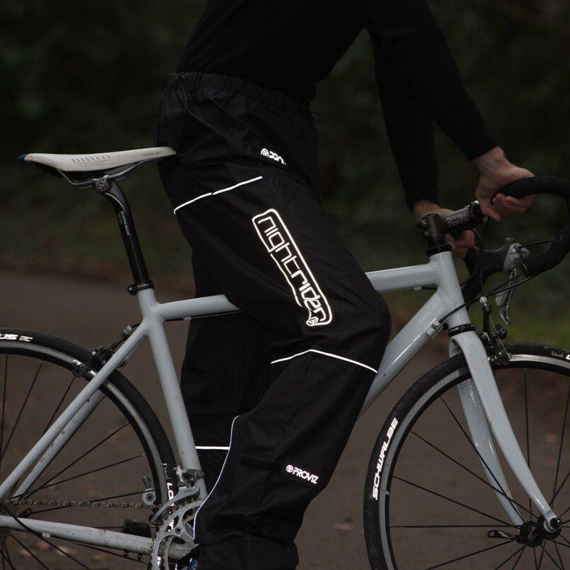 ProViz REFLECT360 Waterproof Trousers - Black - bikes.com.au