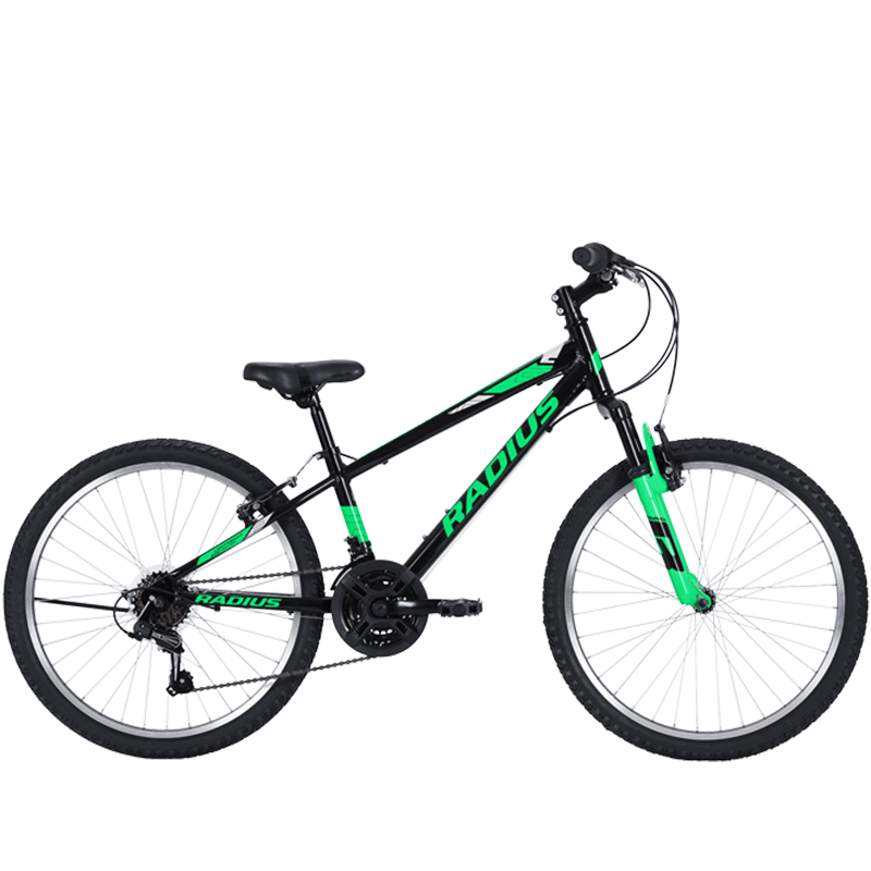 Radius AXIS AL 24" - Black/Green - bikes.com.au
