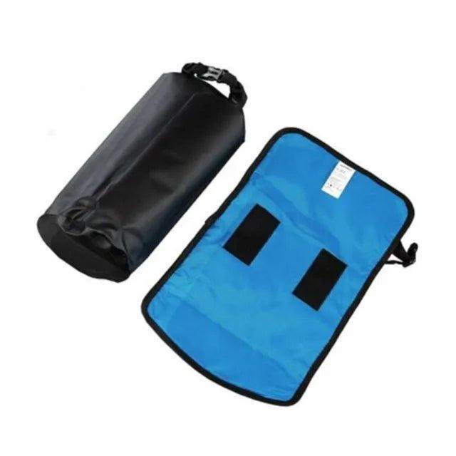 Sahoo Attack Waterproof Handlebar Roll Bag 7L - Blue / Black - bikes.com.au