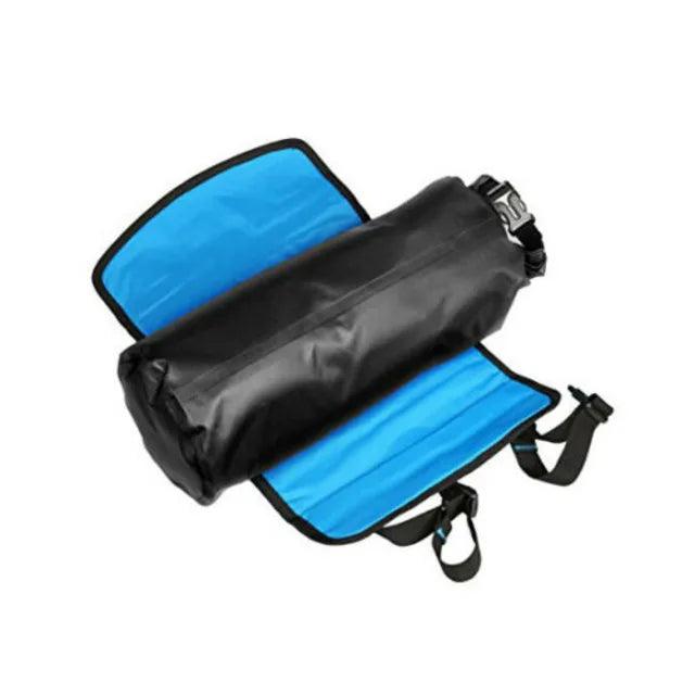 Sahoo Attack Waterproof Handlebar Roll Bag 7L - Blue / Black - bikes.com.au