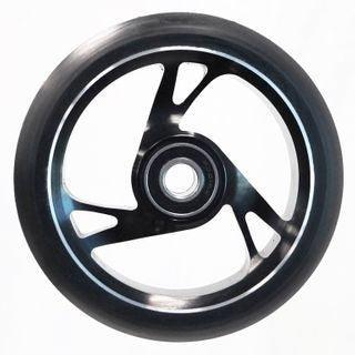 Scooter Wheel, Alloy Core, 125mm Diameter. 30mm Wide - bikes.com.au