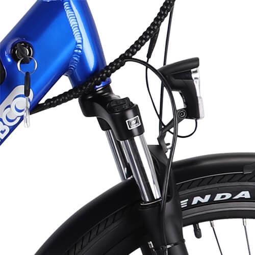 TEBCO Transporter 24" Electric Tricycle - Blue - bikes.com.au