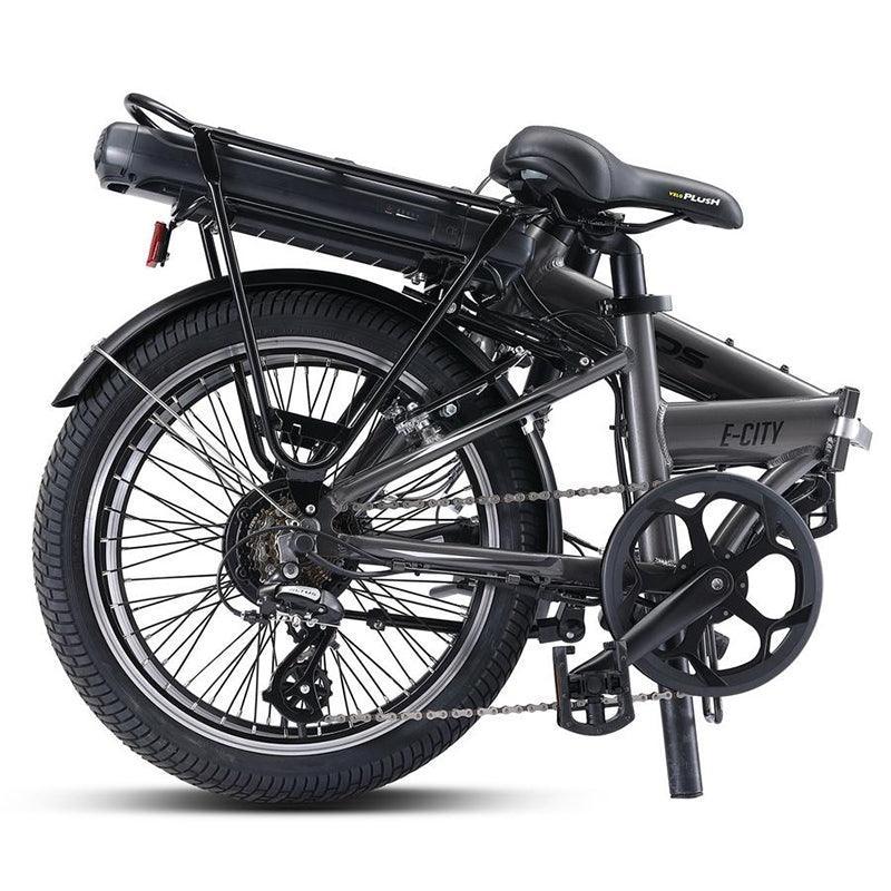 XDS E-city Hub-Drive 20" Folding Electric Bike - Grey - bikes.com.au