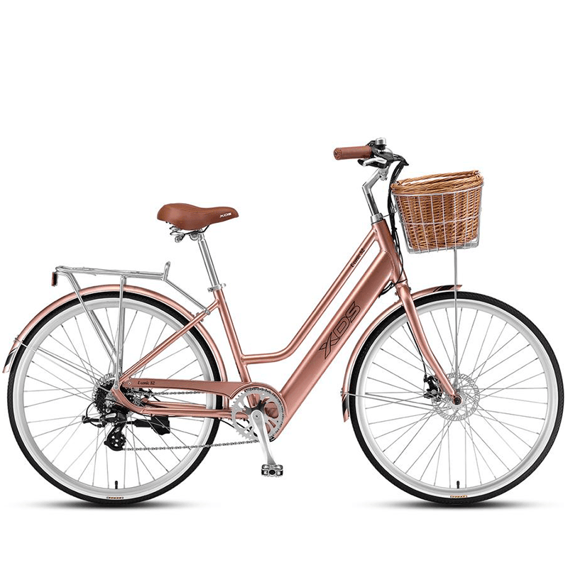 XDS E-Conic S2 Electric Cruiser Bike - Rose Gold - bikes.com.au