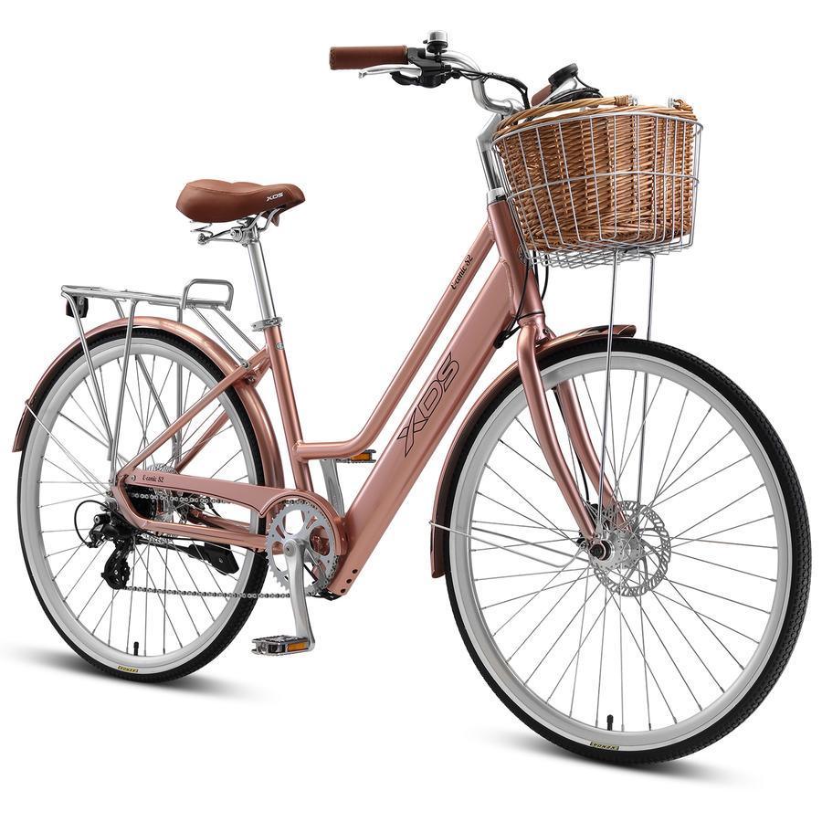 XDS E-Conic S2 Electric Cruiser Bike - Rose Gold - bikes.com.au