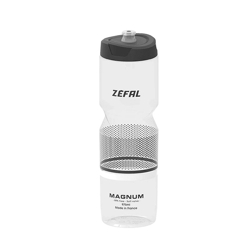 Zefal Magnum Bottle - Translucent Soft Cap 975ml - bikes.com.au